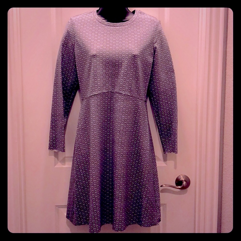 Tory Burch Corinne Print Ponte A-Line Dress
